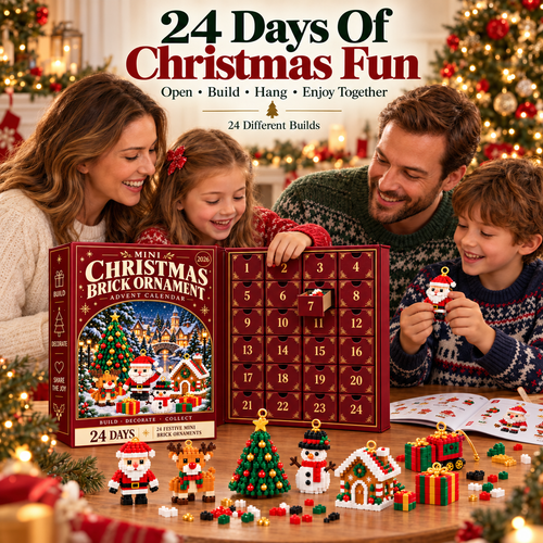 First 100 Customers Get 80% OFF!| 💫💫24-Day Christmas Building Block Advent Calendar For Kids & Families👨‍👩‍👧‍👦