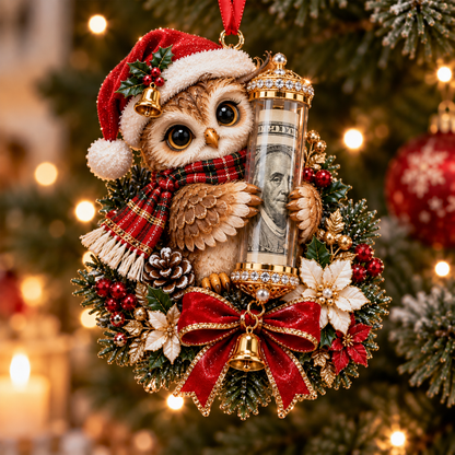 🎁 🛷Christmas Cute Animal Money Holder Ornament 🛷– Fun Cash Gift, Stocking Stuffer & Reusable Tree Decoration 🎄💵