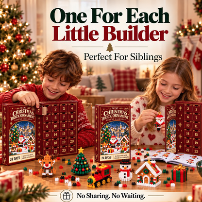 First 100 Customers Get 80% OFF!| 💫💫24-Day Christmas Building Block Advent Calendar For Kids & Families👨‍👩‍👧‍👦