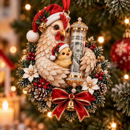 🎁 🛷Christmas Cute Animal Money Holder Ornament 🛷– Fun Cash Gift, Stocking Stuffer & Reusable Tree Decoration 🎄💵