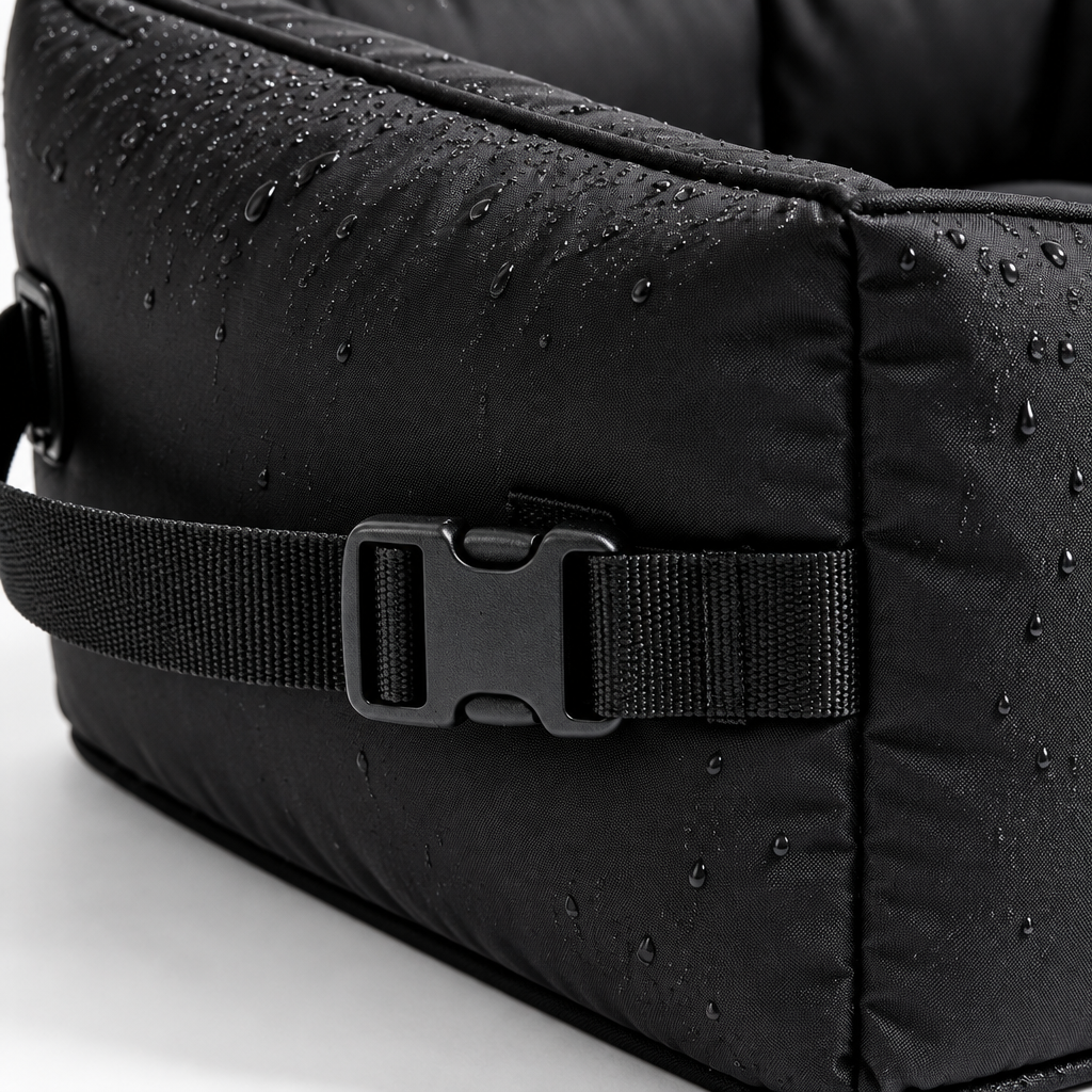 Close-up of visible strap and buckle
