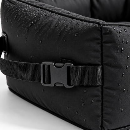 Close-up of visible strap and buckle