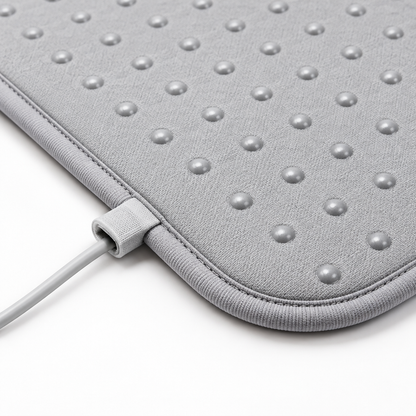 Close-up of mat edge and visible lead
